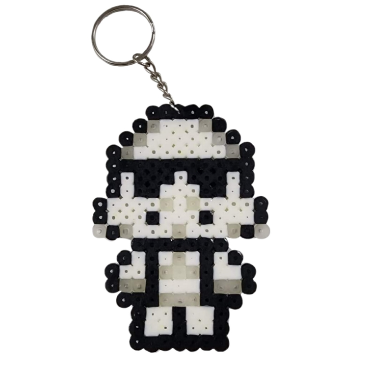 Perler beads keychain