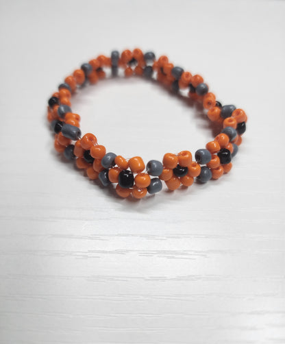 Orange demon beads bracelet