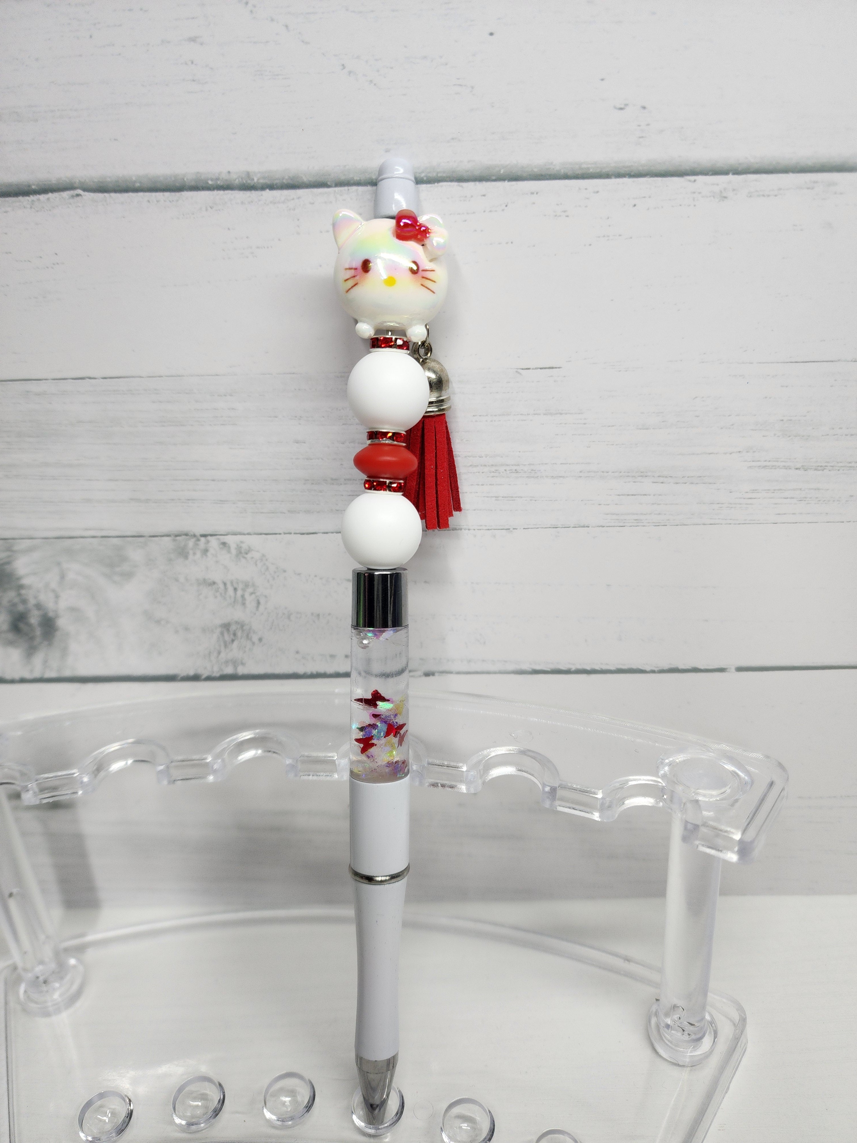 Hello kitty snowglobe pen