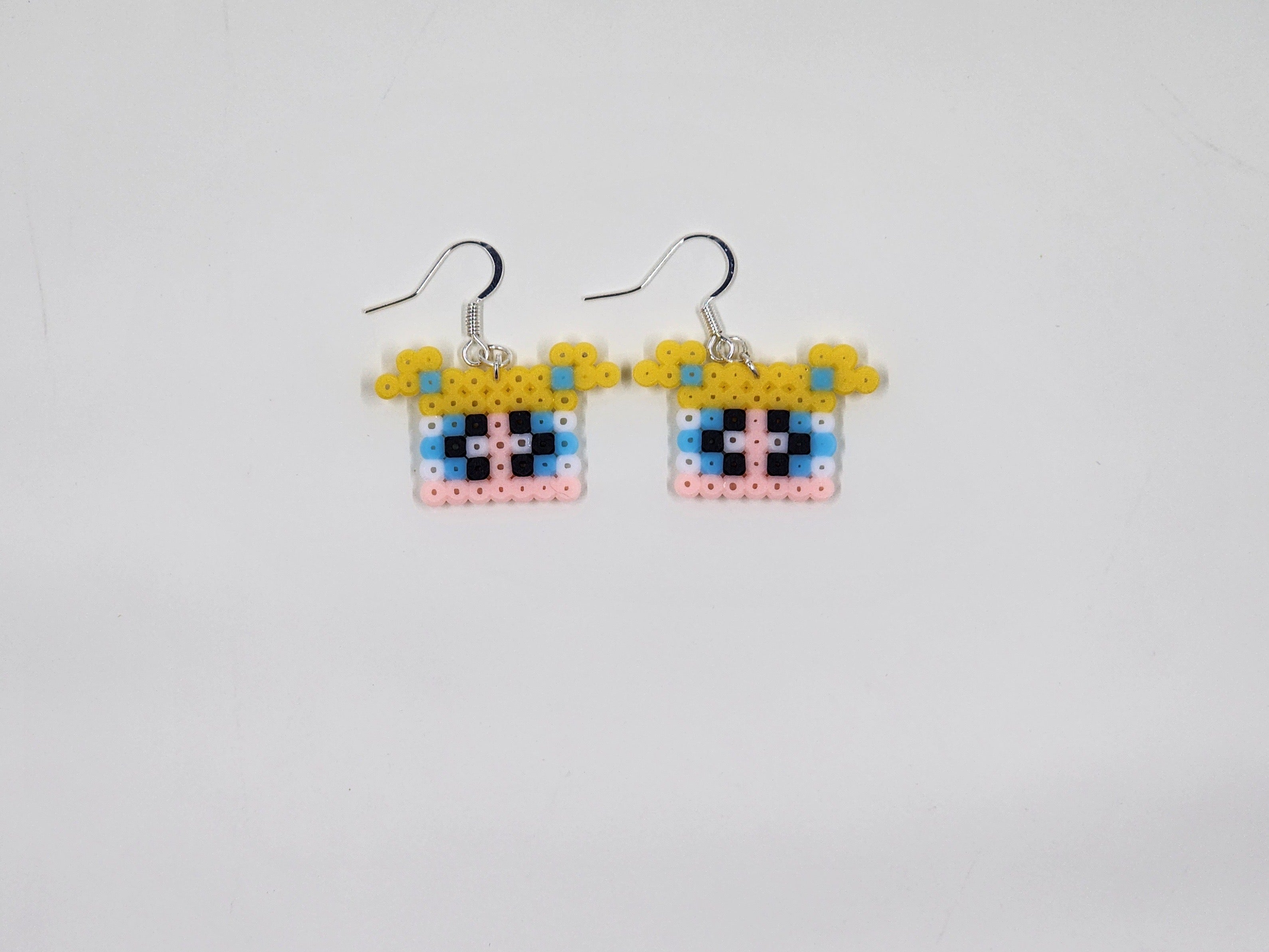 The incredible defenders(blue)perler beads earrings