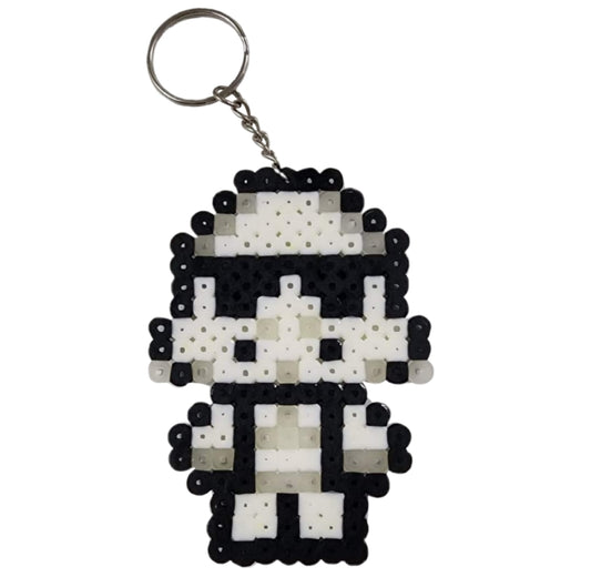 Galactic tropper Perler beads keychain