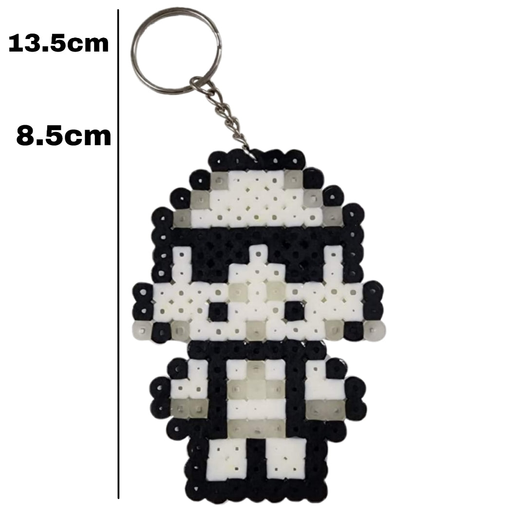 Galactic tropper Perler beads keychain