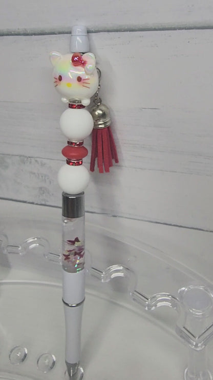 Hello kitty snowglobe pen