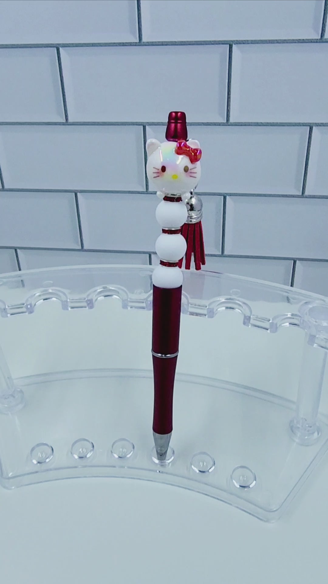 Sweet kitty beads pen